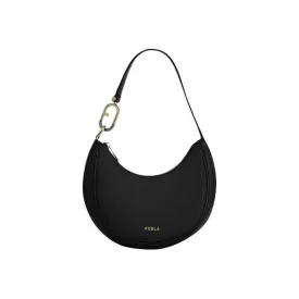Furla Primavera Small Shoulder Bag - Black and Gold