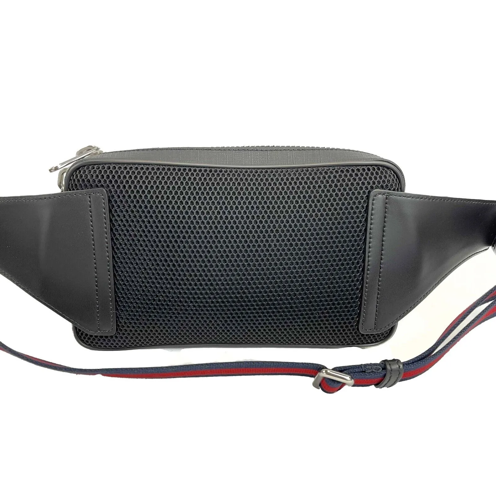 Gucci - GG Monogram Canvas / Leather Black Belt Bag / Fanny Pack - FULL KIT