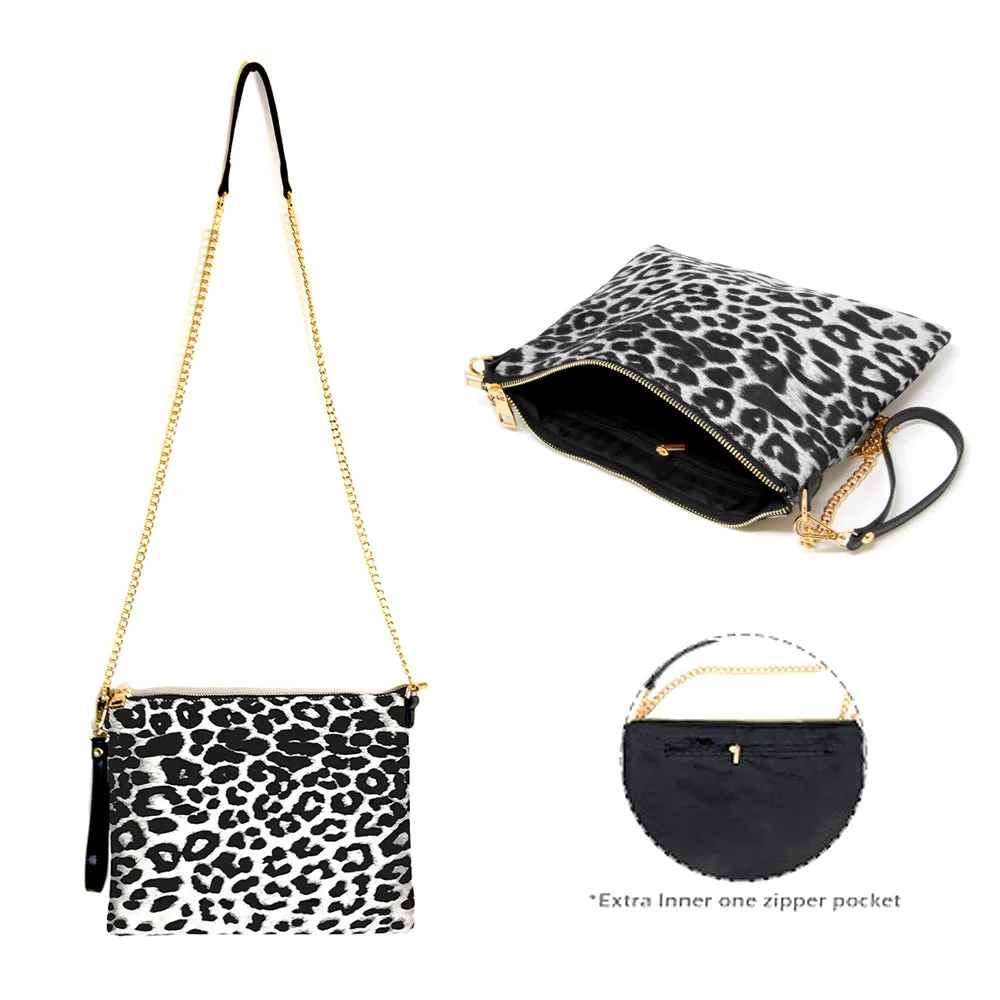 Leopard Crossbody / Clutch Bag