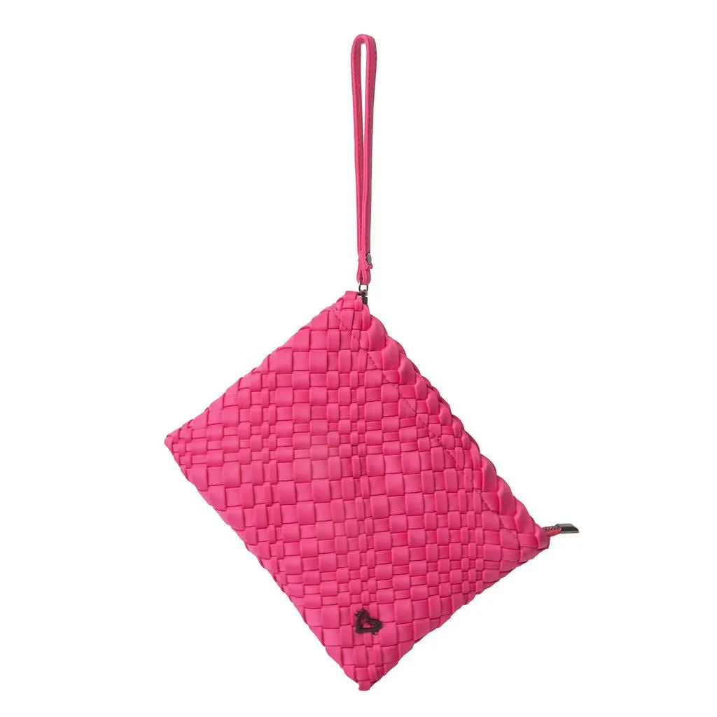 London Large Woven Tote - Magenta