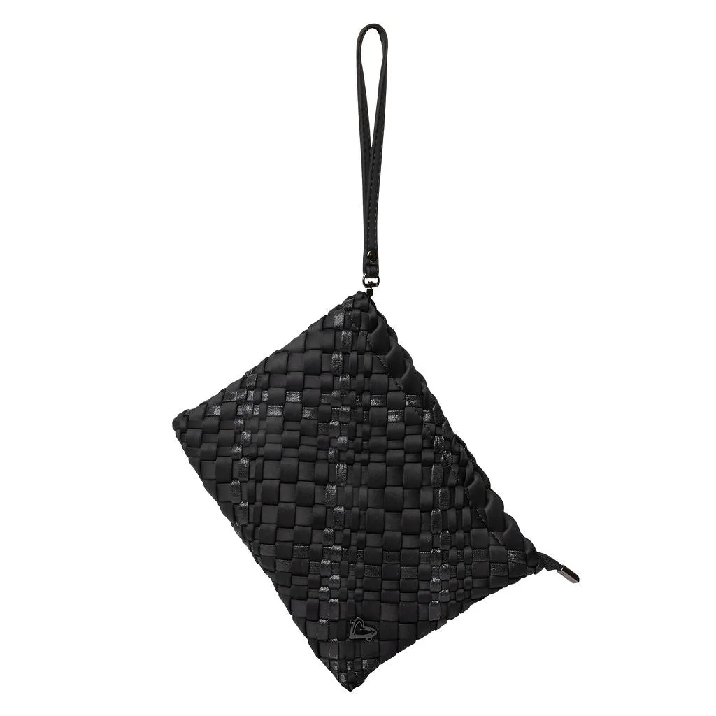 London Large Woven Tote - Nero