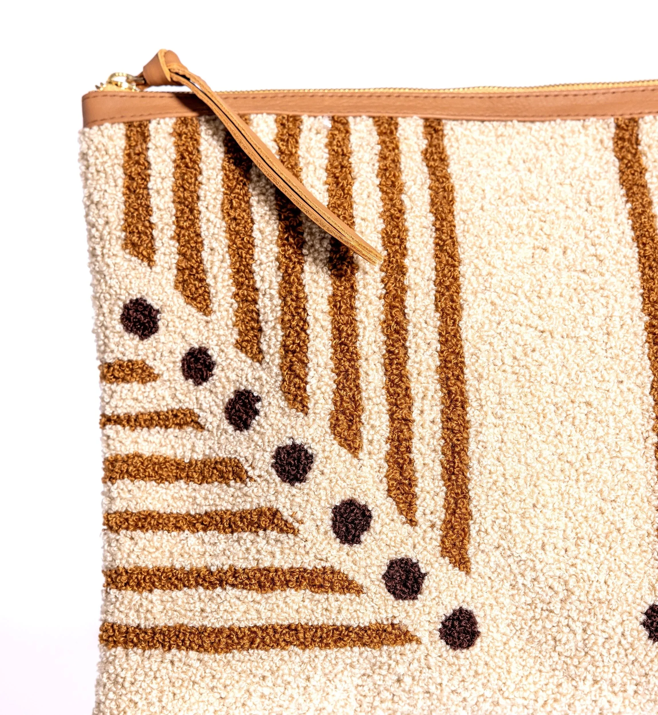Lusso Stripe Clutch