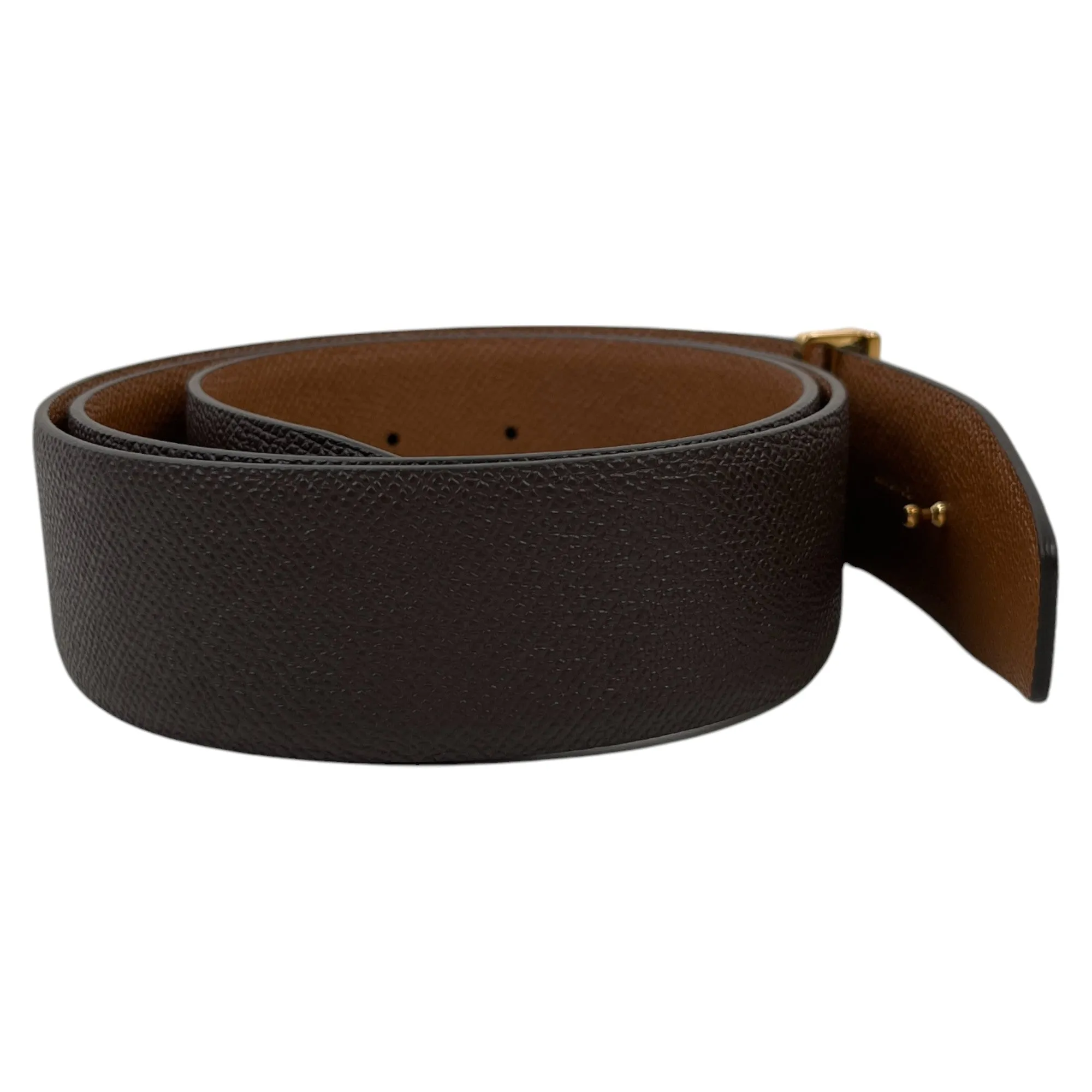 Men's Reversible T Logo Belt Brown Size M