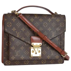 Monogram Canvas Monceau Cross Body Bag (Authentic Pre-Owned)