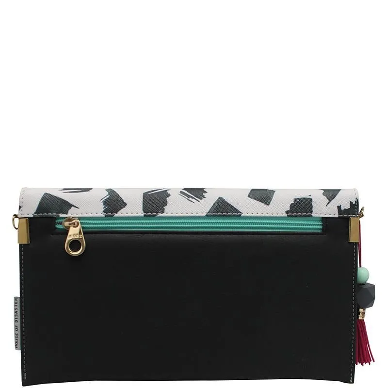 Paint Black Clutch Bag
