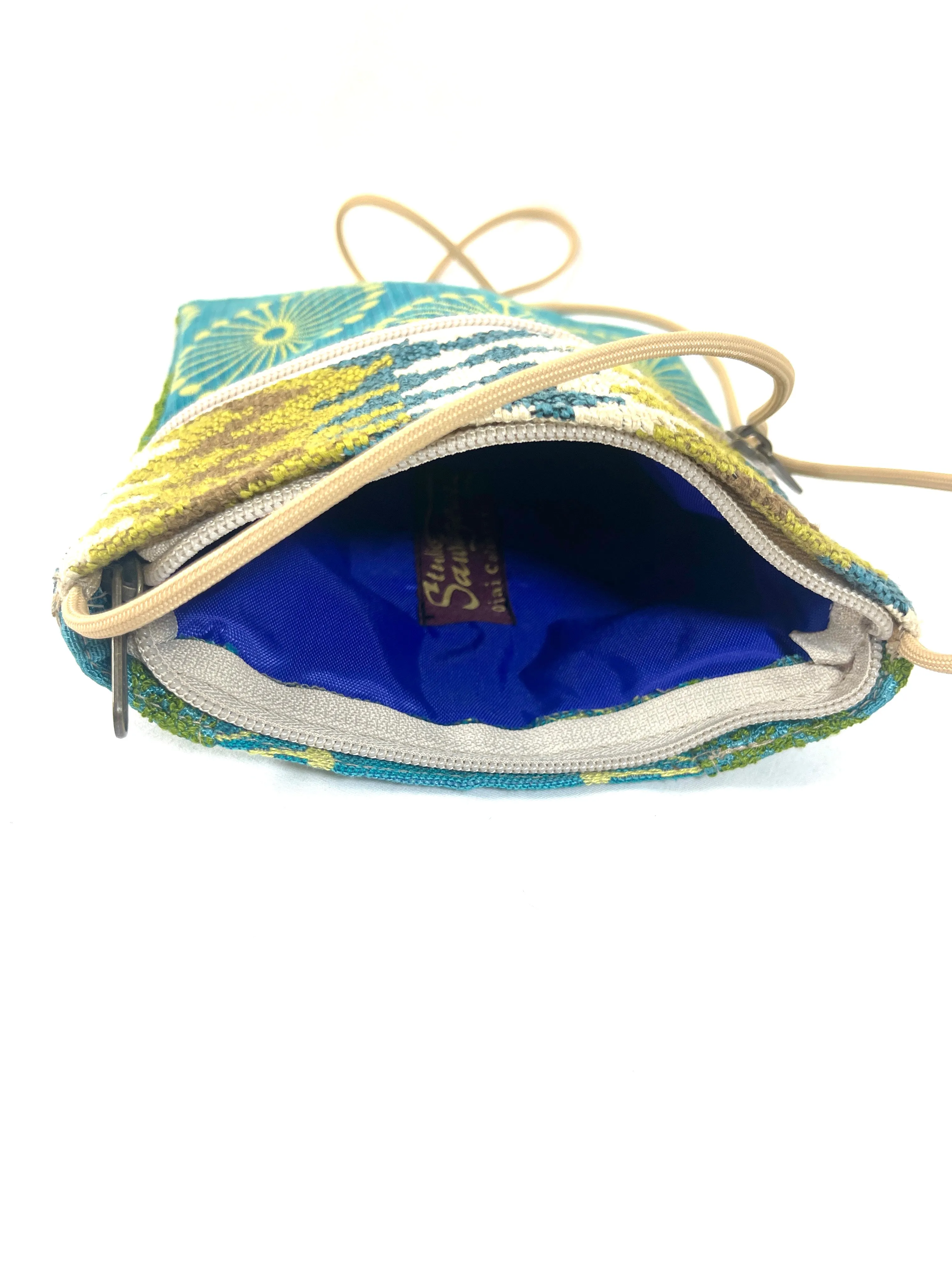 Patch Purse in Turquoise Pinwheel with Coordinating Weaves