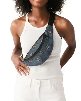 Peacock Tails Crossbody Sling Bag