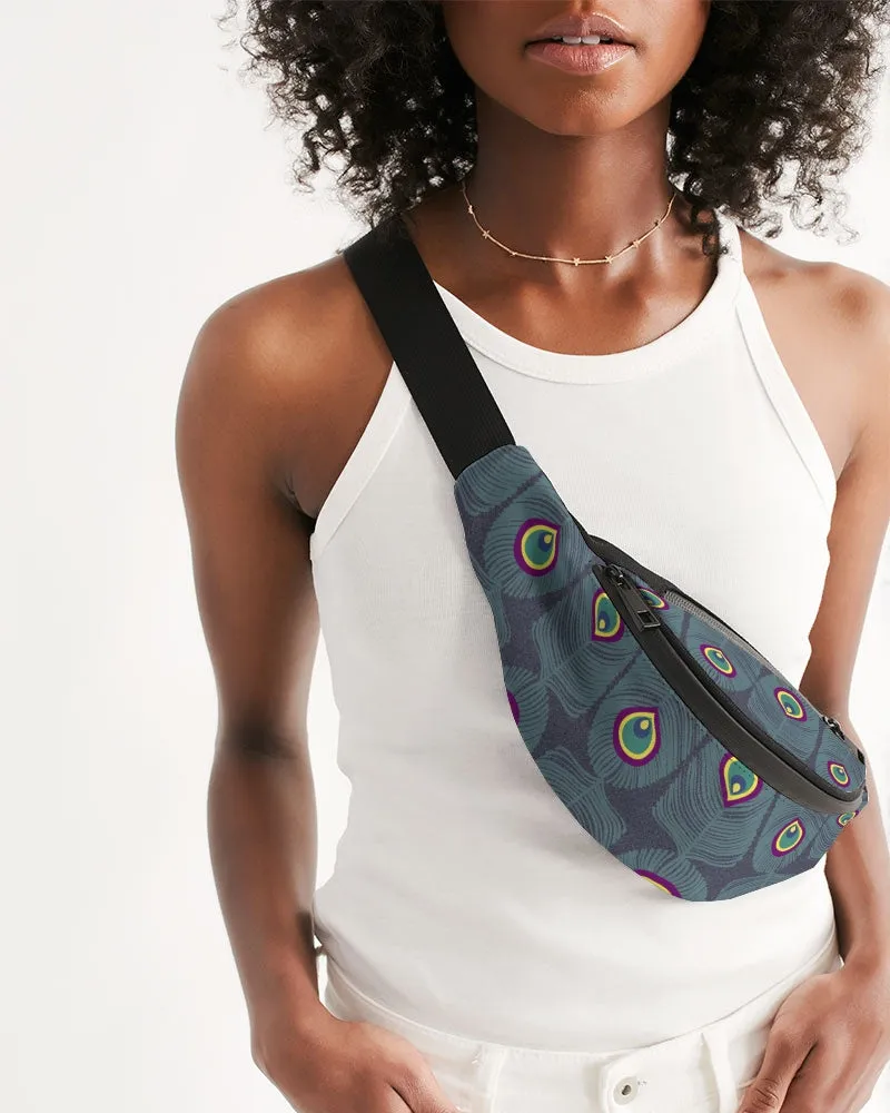 Peacock Tails Crossbody Sling Bag
