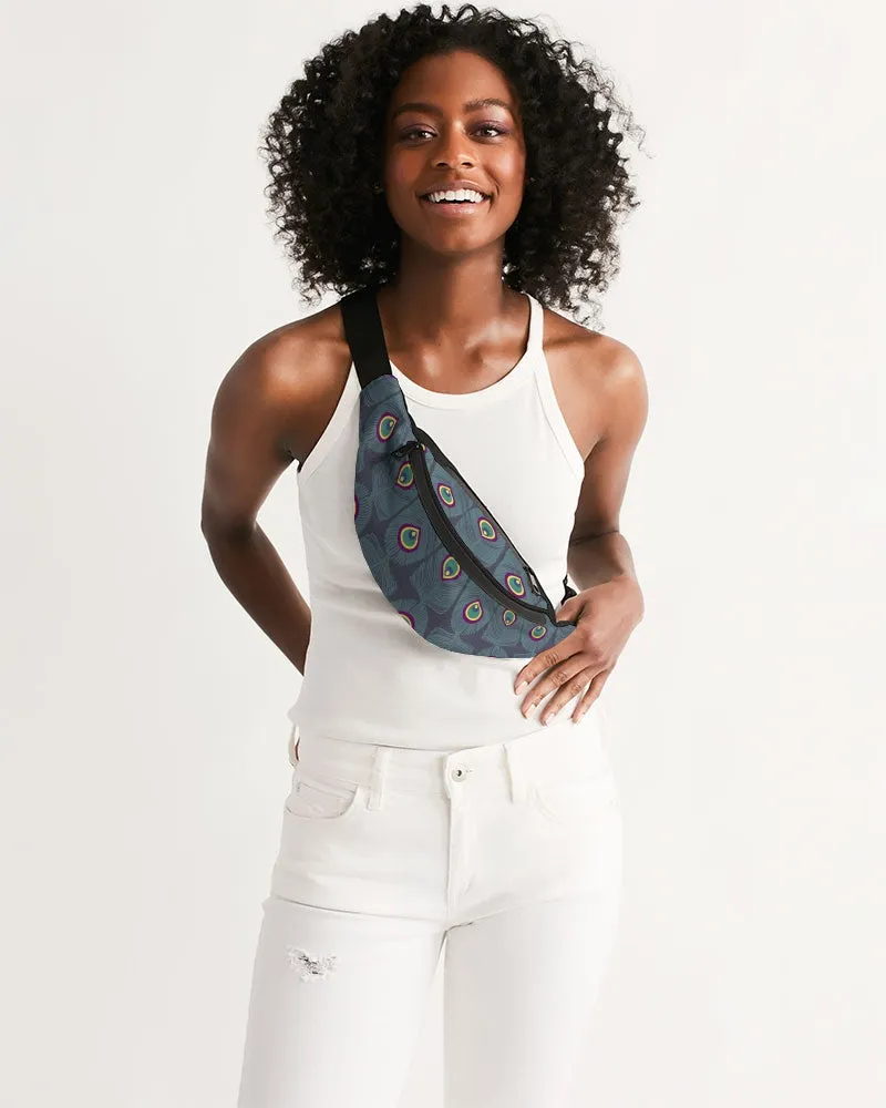 Peacock Tails Crossbody Sling Bag