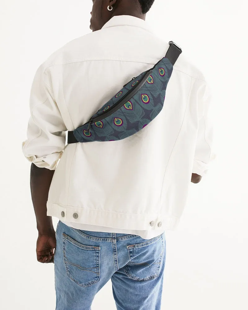Peacock Tails Crossbody Sling Bag