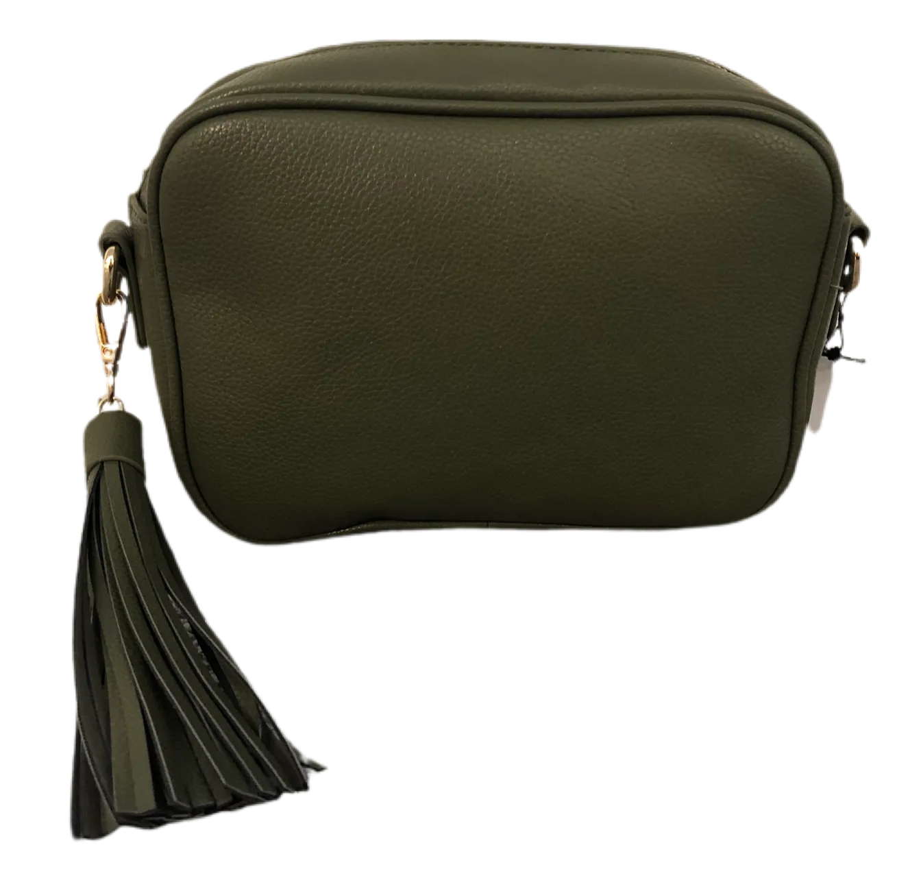 Pebbled Tassel Bag with Zip Top-NO STRAP ATTACHED!