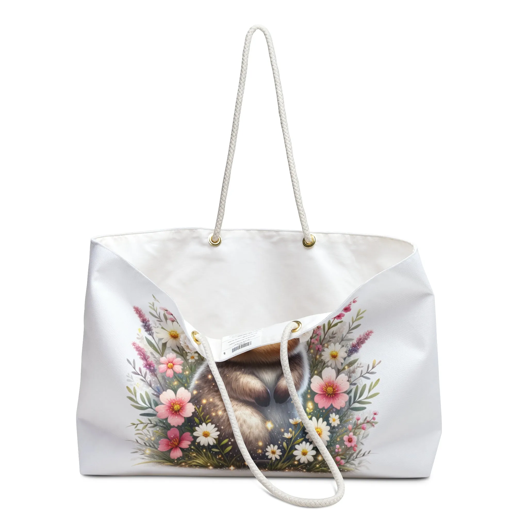 Personalised/Non-Personalised Weekender Bag, Australian Animals, Quokka, Large Weekender Bag, Beach Bag, Book Bag