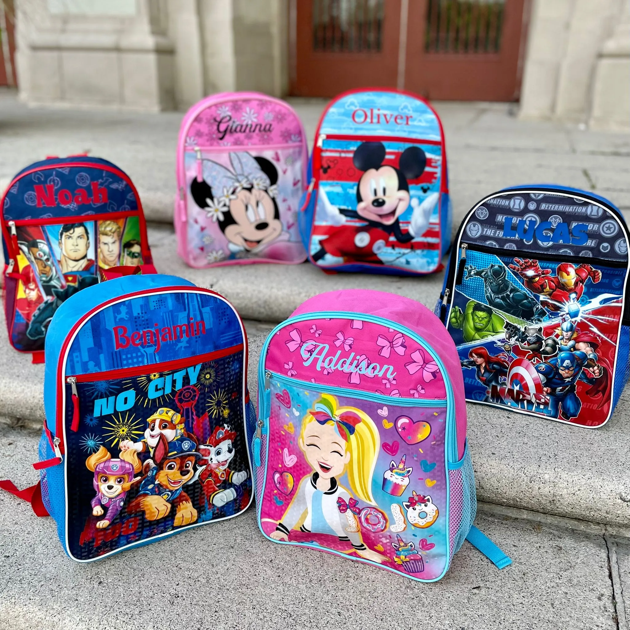 Personalized 16 Inch School Backpack - Marvel Heroes