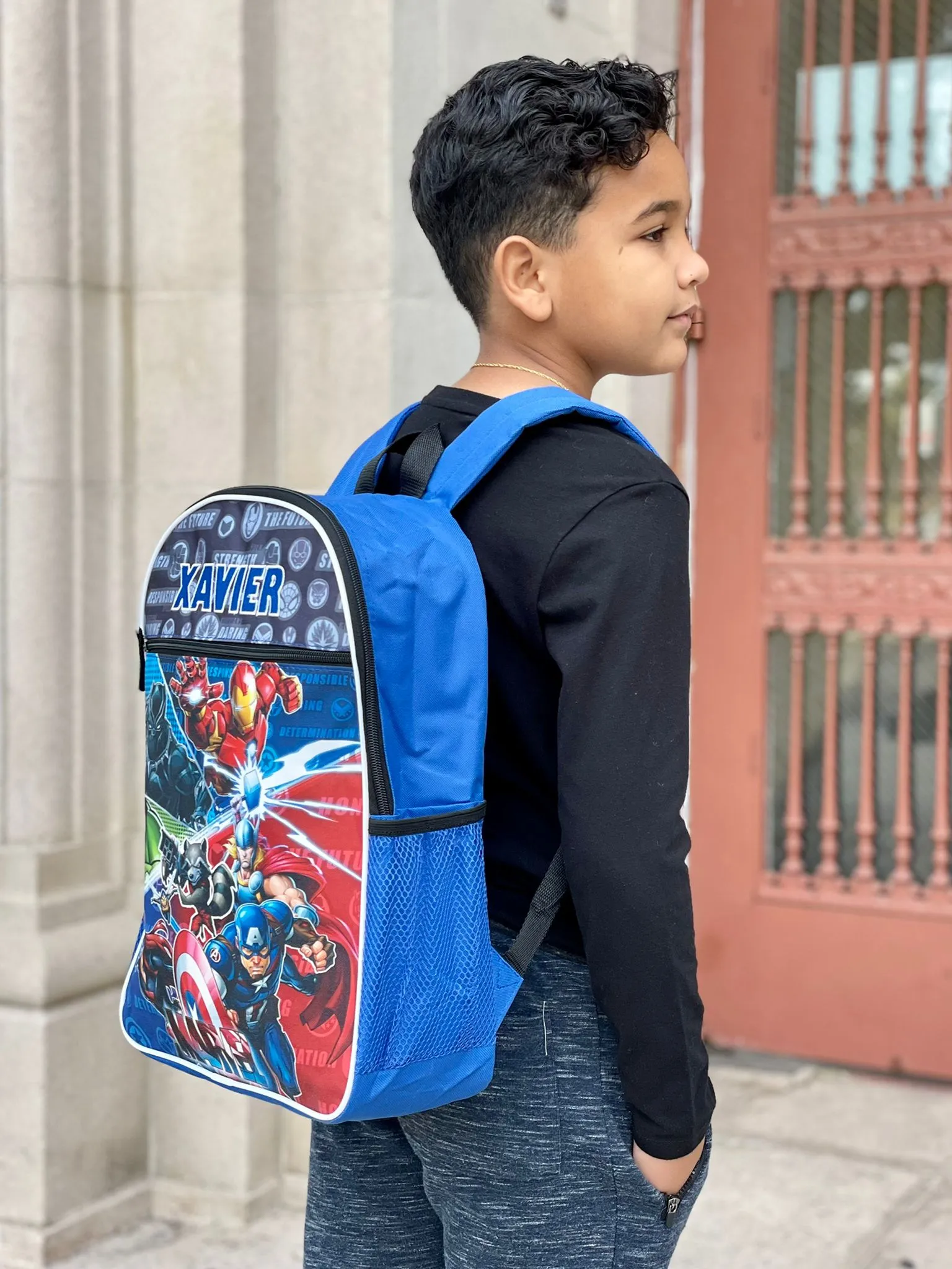 Personalized 16 Inch School Backpack - Marvel Heroes