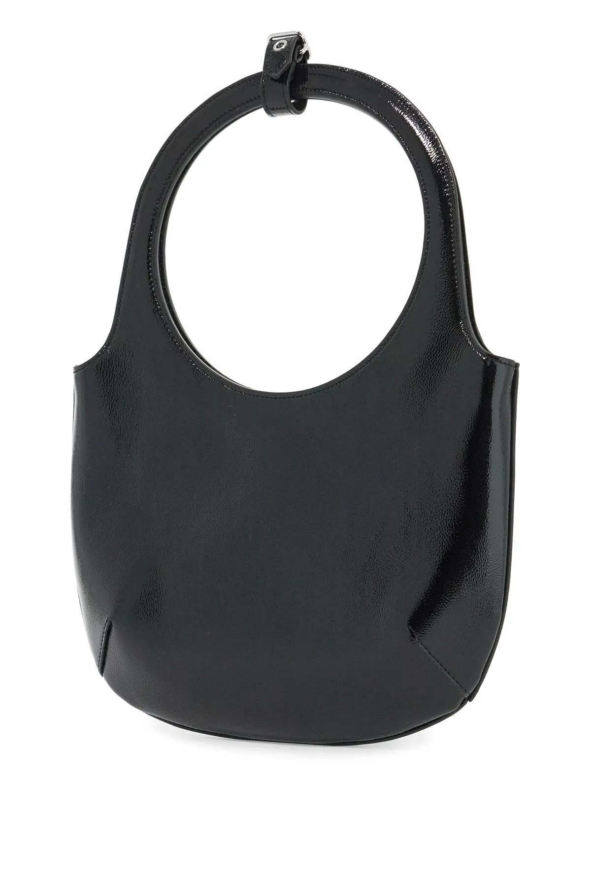 "handbag holy in naplack 424GSA102CR0043 BLACK