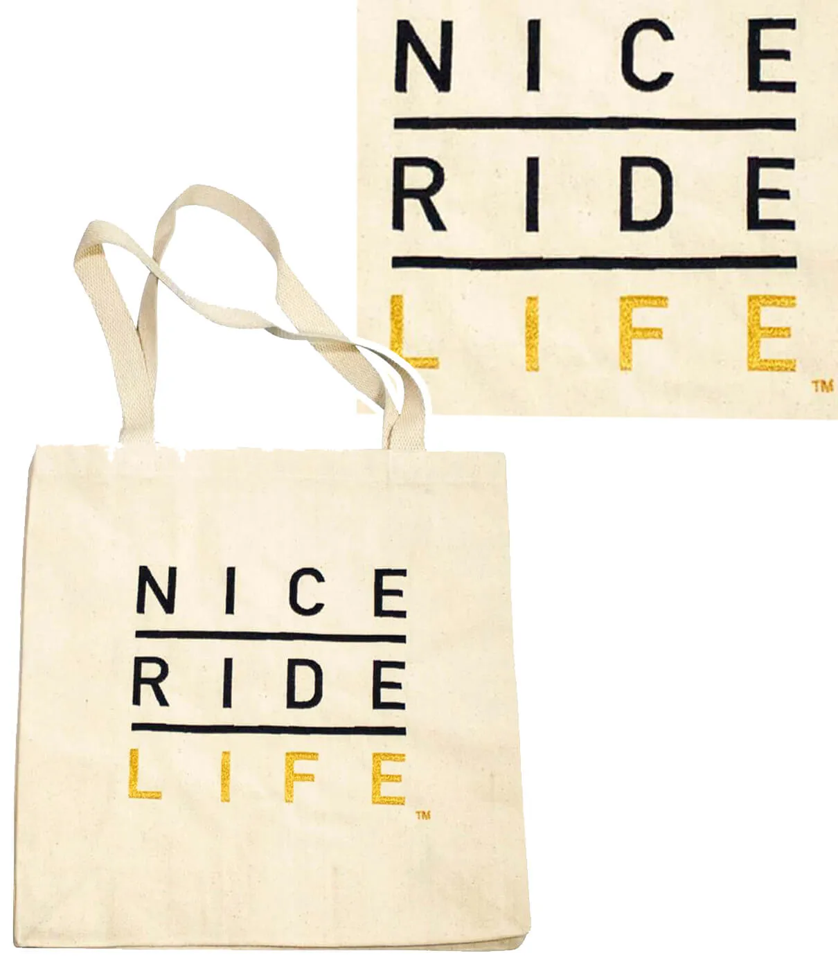 "La Jolla"  Canvas Tote with Square Bottom Gusset