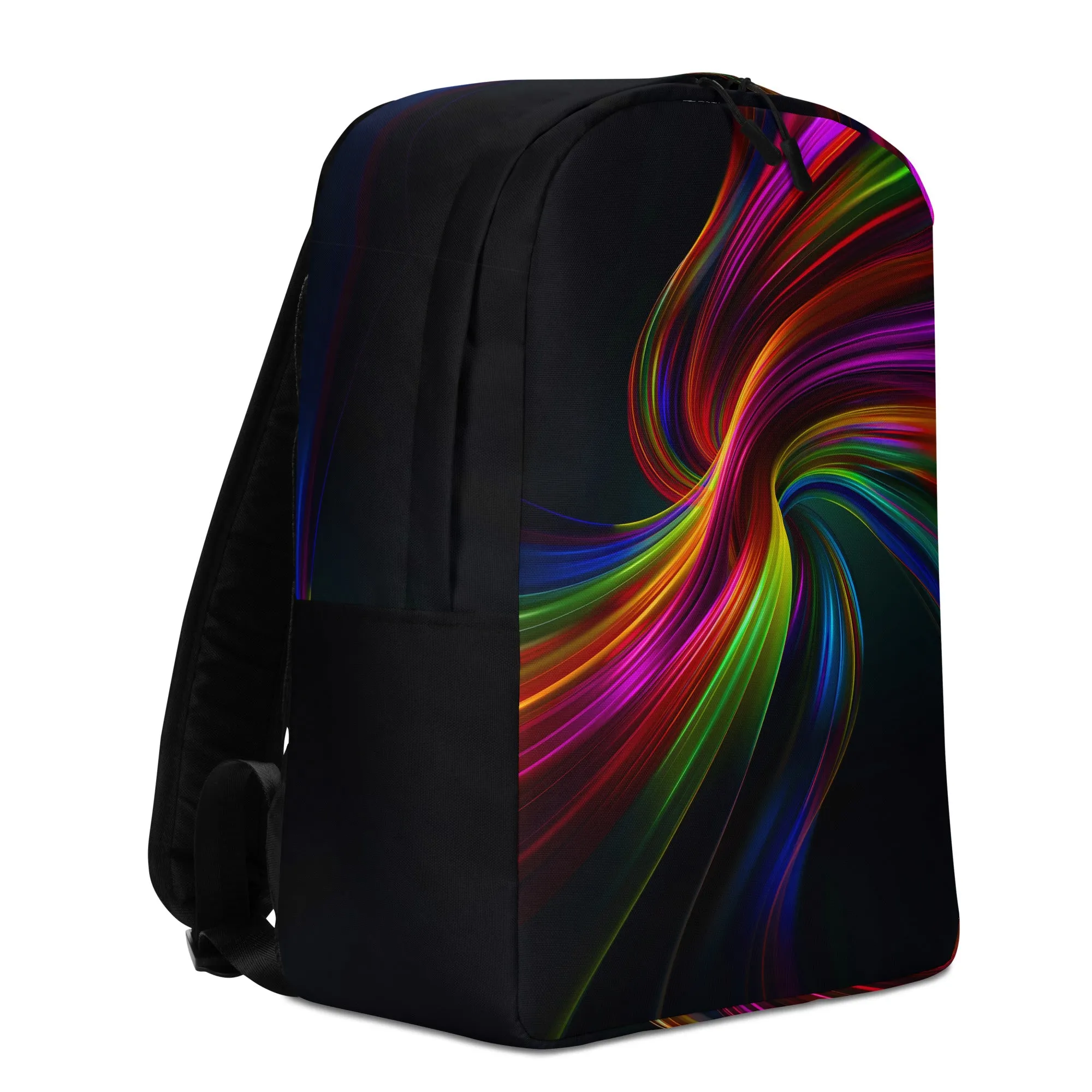 Rainbow Swirls Minimalist Backpack