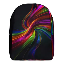 Rainbow Swirls Minimalist Backpack
