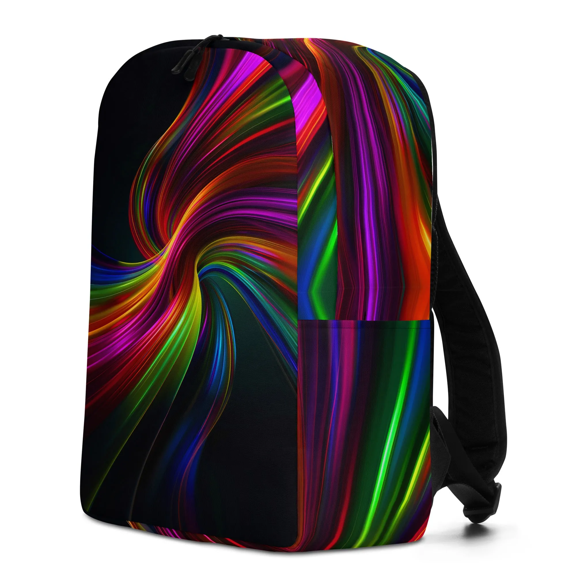 Rainbow Swirls Minimalist Backpack