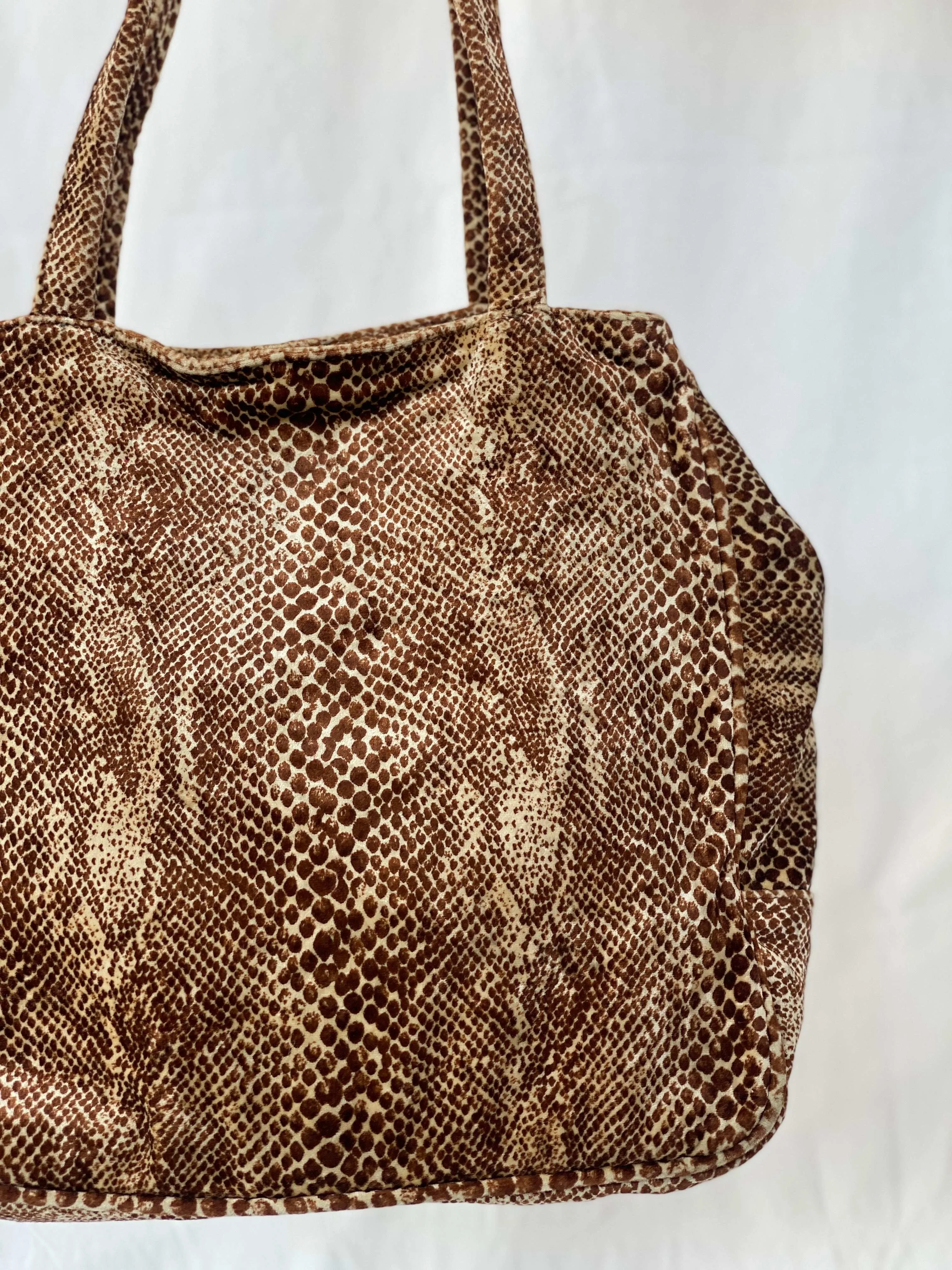 Rebeca Sanver Spain Snake Print Shoulder Bag