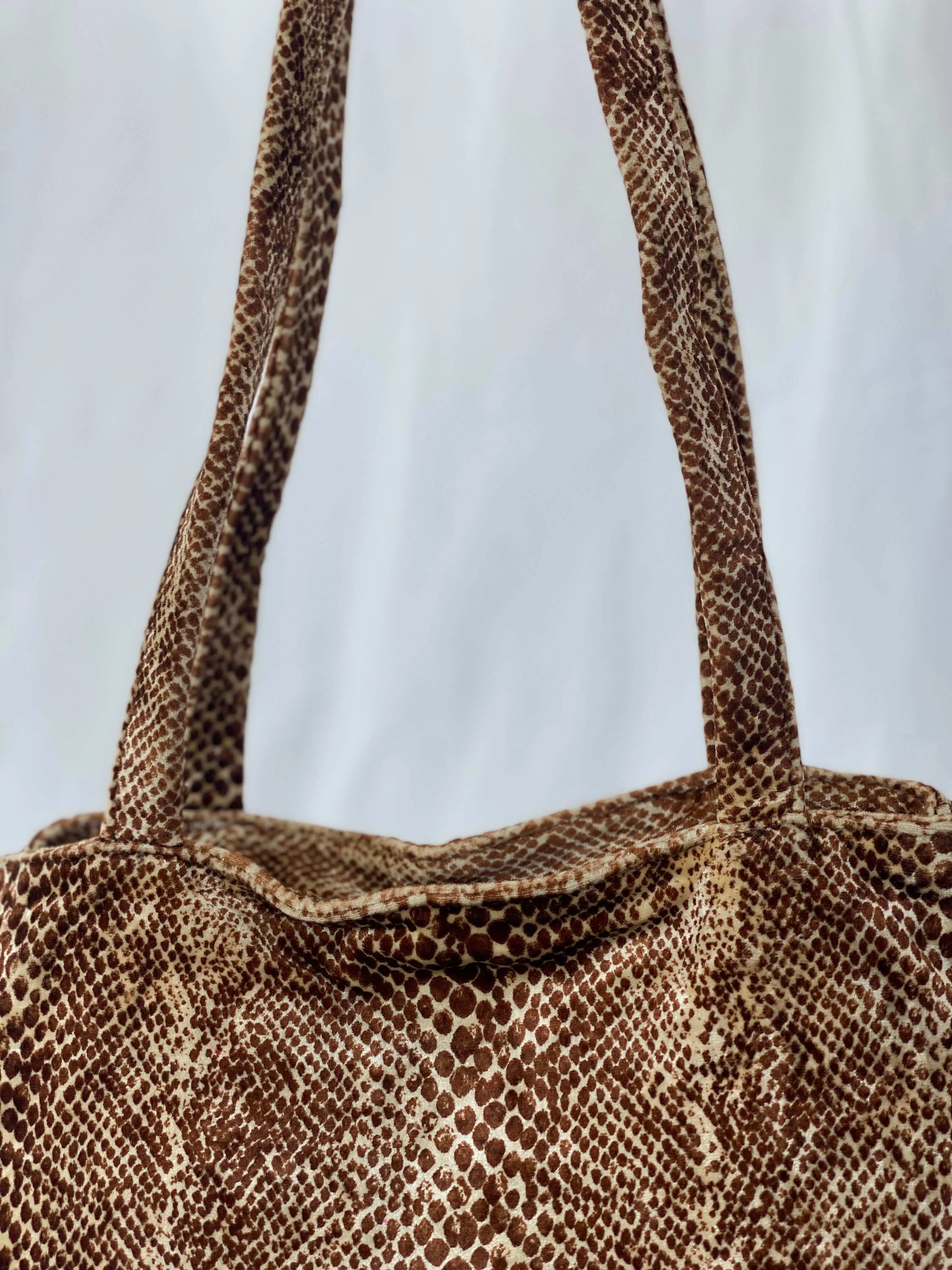 Rebeca Sanver Spain Snake Print Shoulder Bag