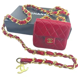 RESERVED-Final Payment-CHANEL Lambskin Micro Classic Flap Belt Bag