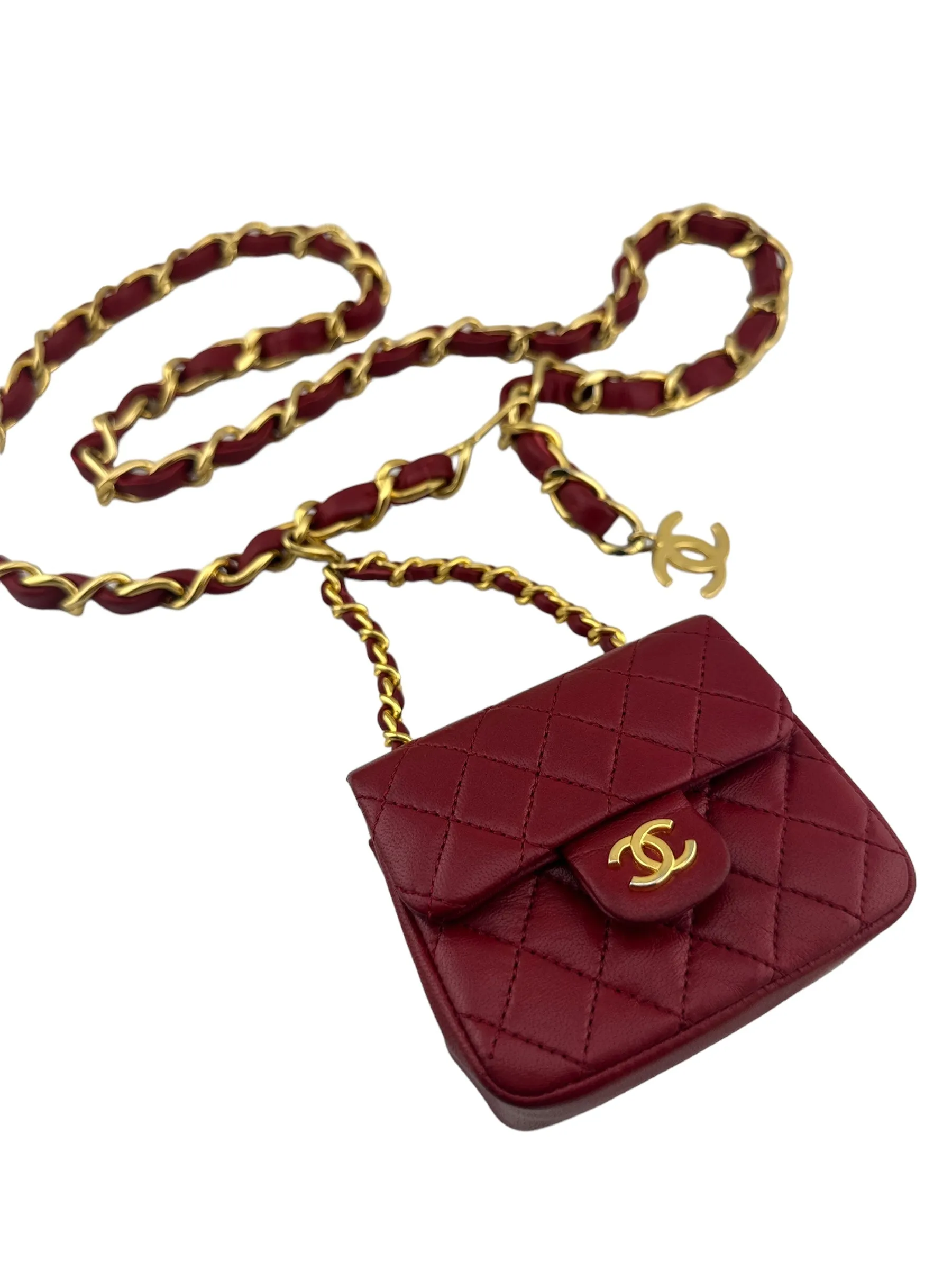 RESERVED-Final Payment-CHANEL Lambskin Micro Classic Flap Belt Bag