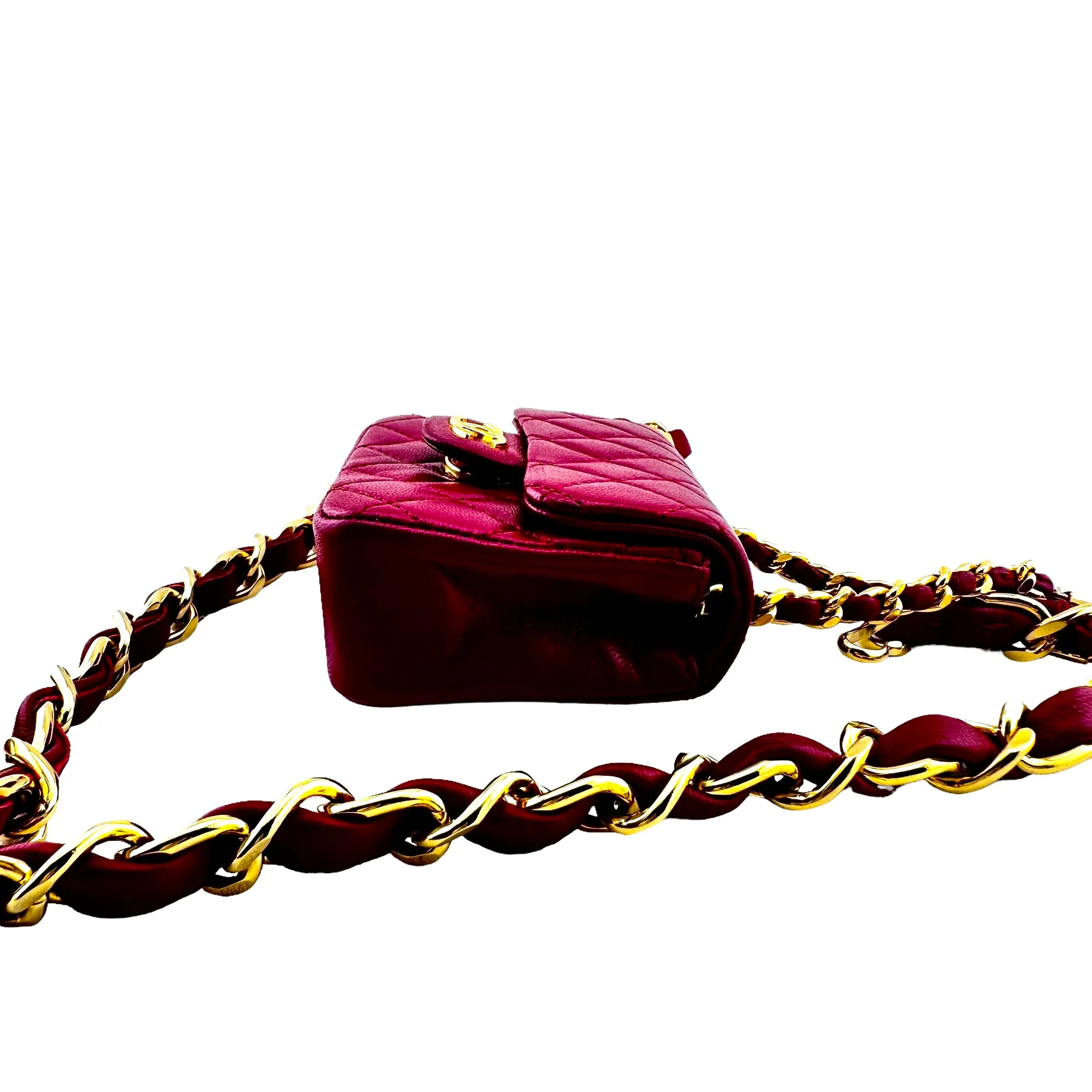 RESERVED-Final Payment-CHANEL Lambskin Micro Classic Flap Belt Bag