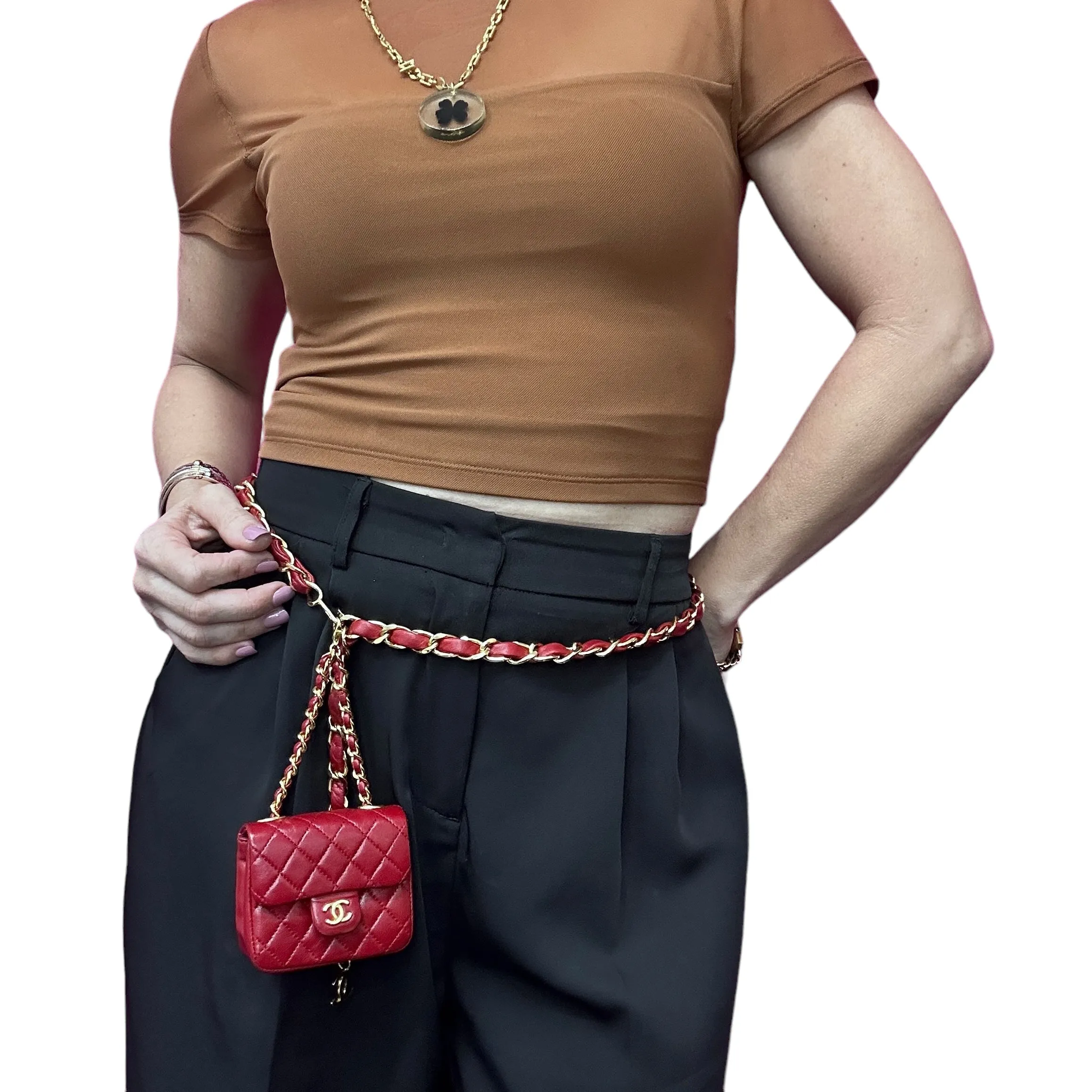 RESERVED-Final Payment-CHANEL Lambskin Micro Classic Flap Belt Bag