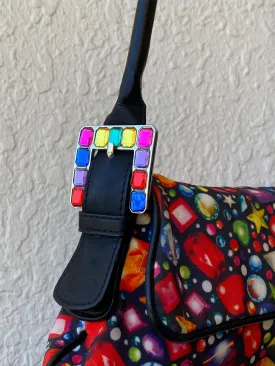 Statement Vintage Y2K Patrick Cox Multi-colored Beaded Shoulder Bag