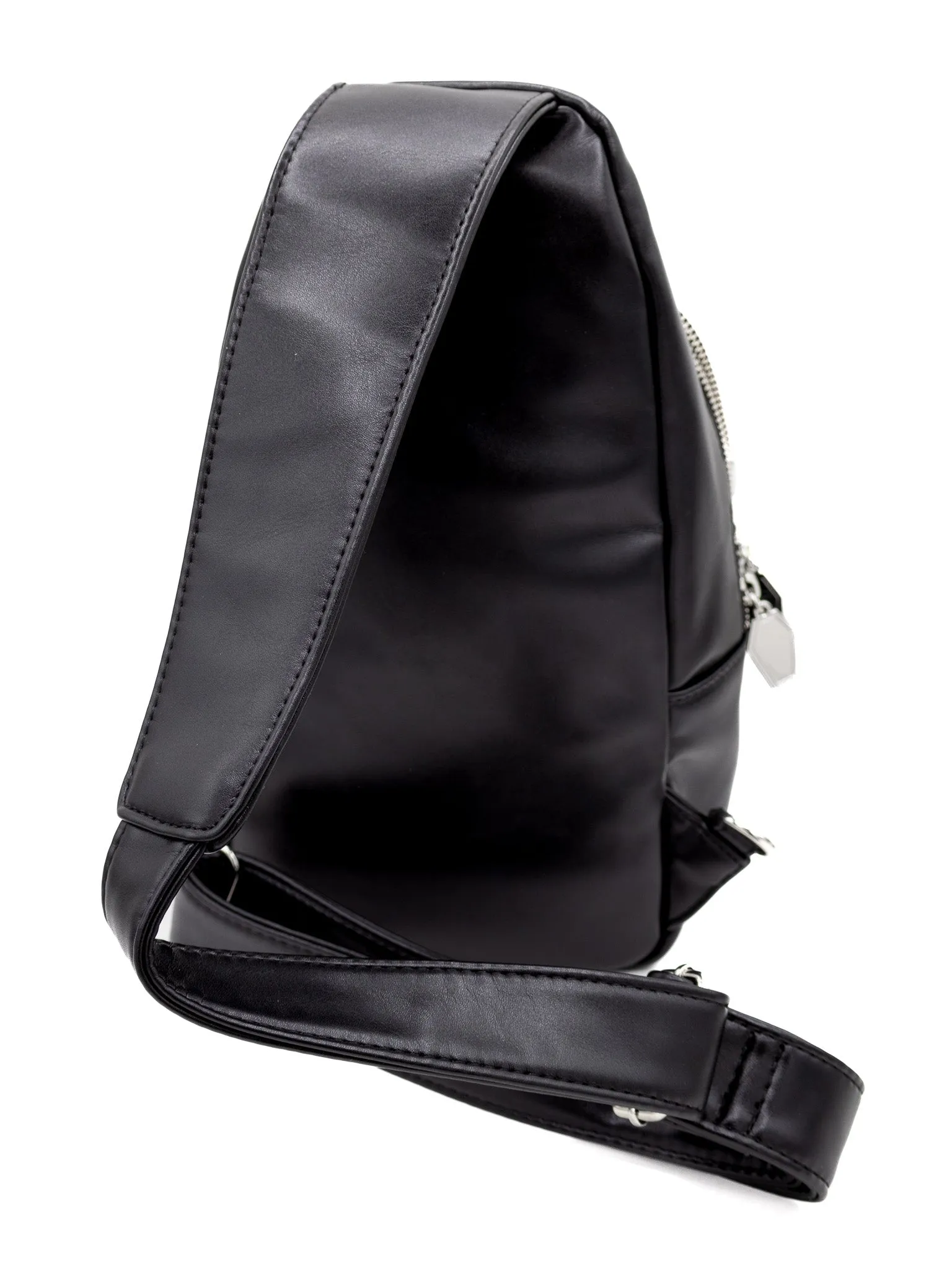 Studded Sling Bag (Black/Silver) FOXBLOOD