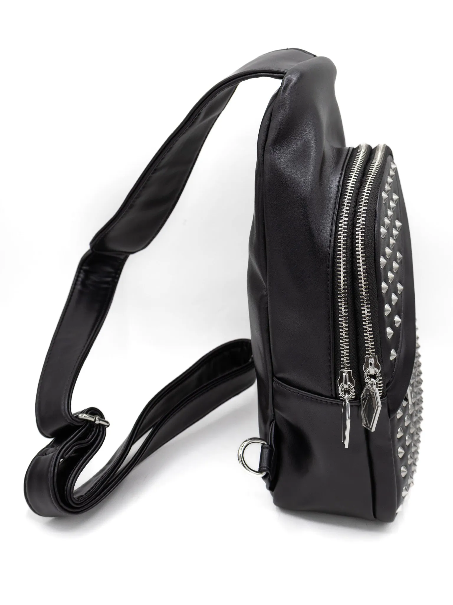 Studded Sling Bag (Black/Silver) FOXBLOOD