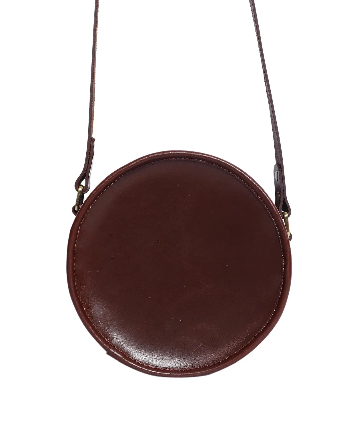 Stylish and Functional Brown Round Sling Bag, Art: BG-1467