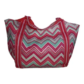 Sunset Chevron Beach Tote