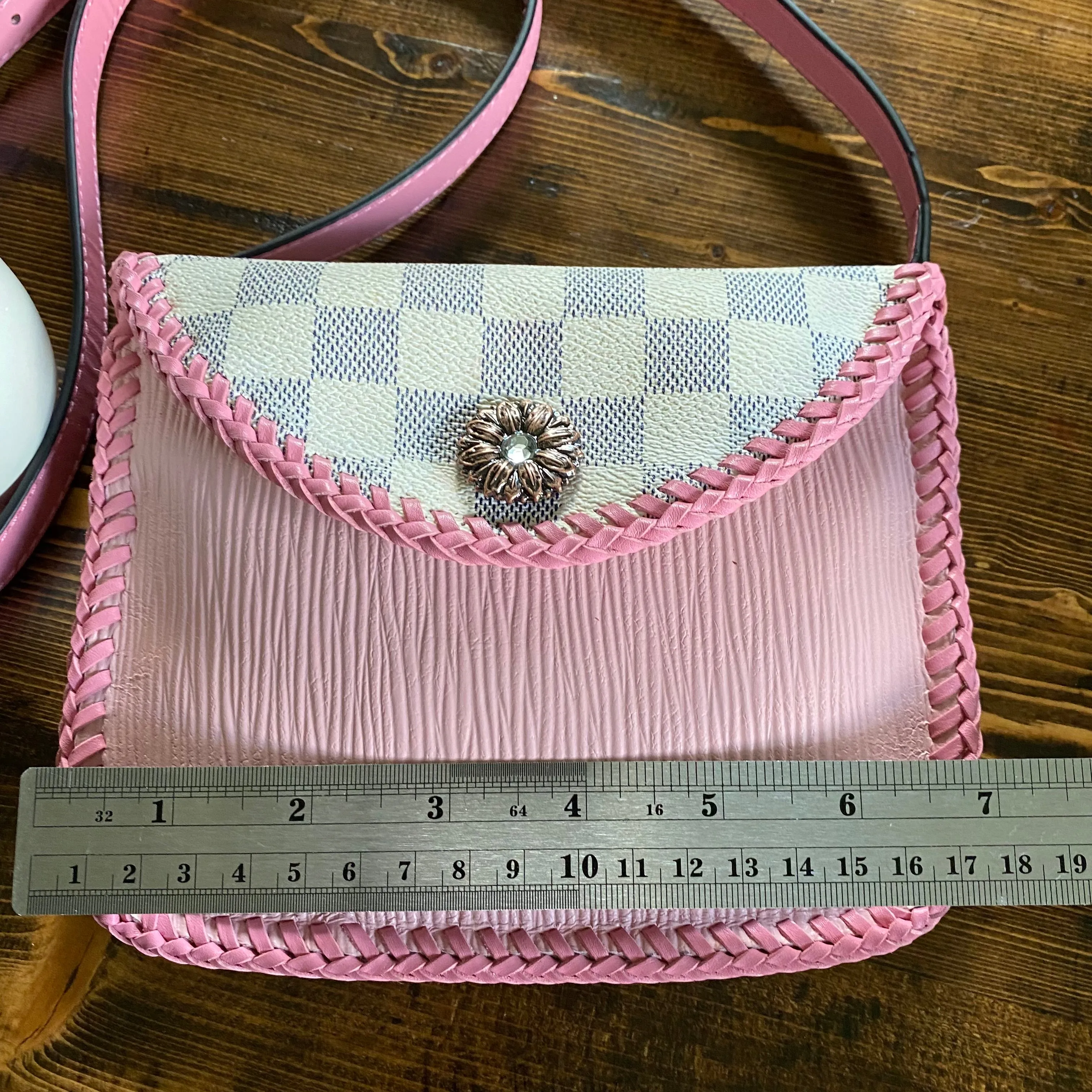 The Falcon - Damier Azur and Pink Small Crossbody