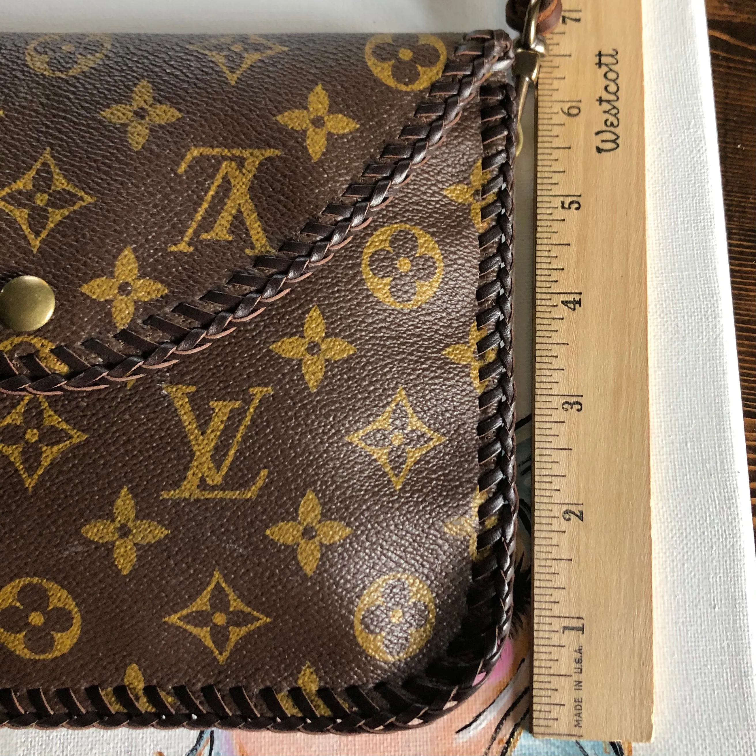 The Falcon - Full Monogram Vintage Wristlet/Crossbody/Clutch