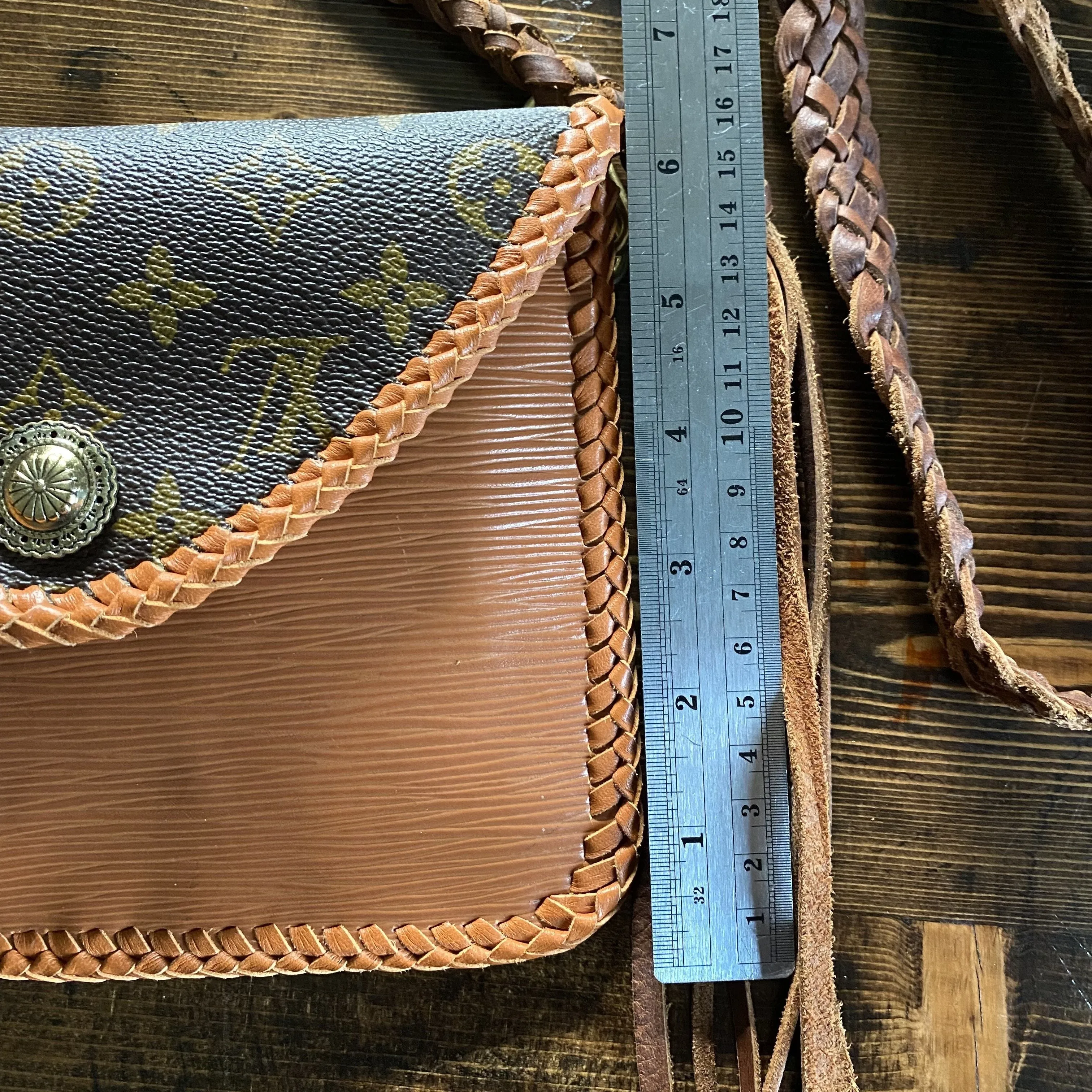 The Falcon with Back Pocket - Vintage Monogram and Caramel Epi Combo