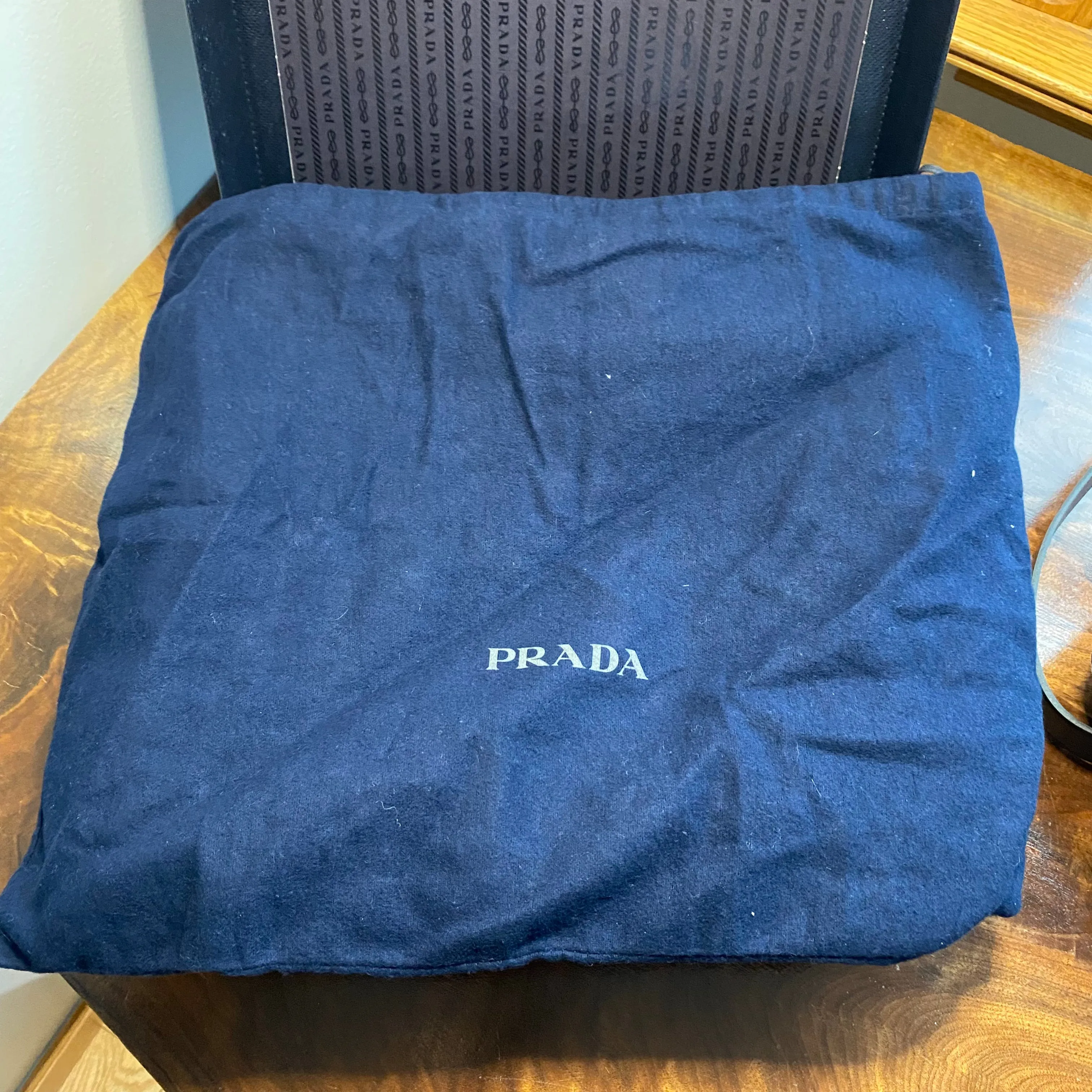 The Swan - Vintage Prada Organizer with Studs Crossbody/Wristlet