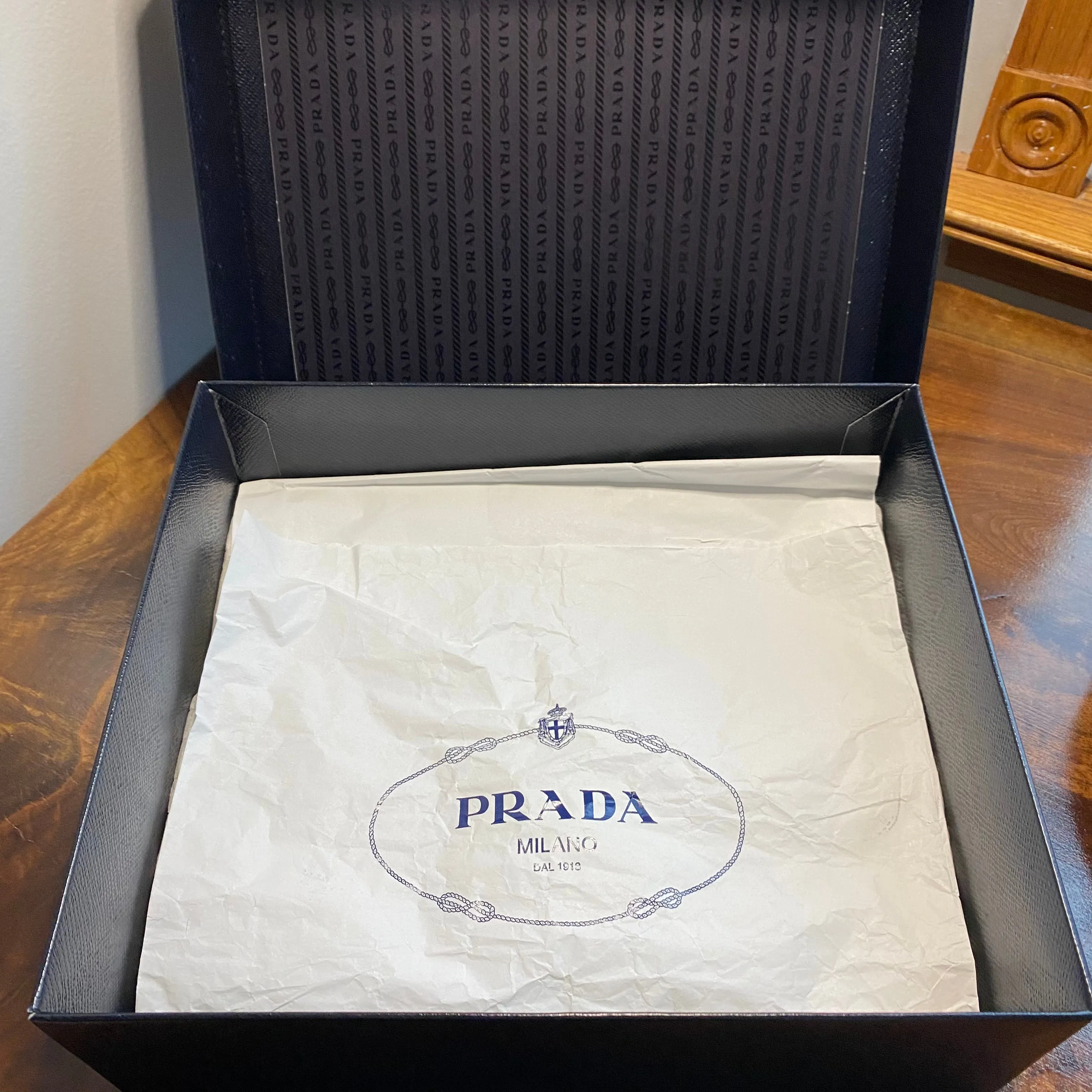 The Swan - Vintage Prada Organizer with Studs Crossbody/Wristlet