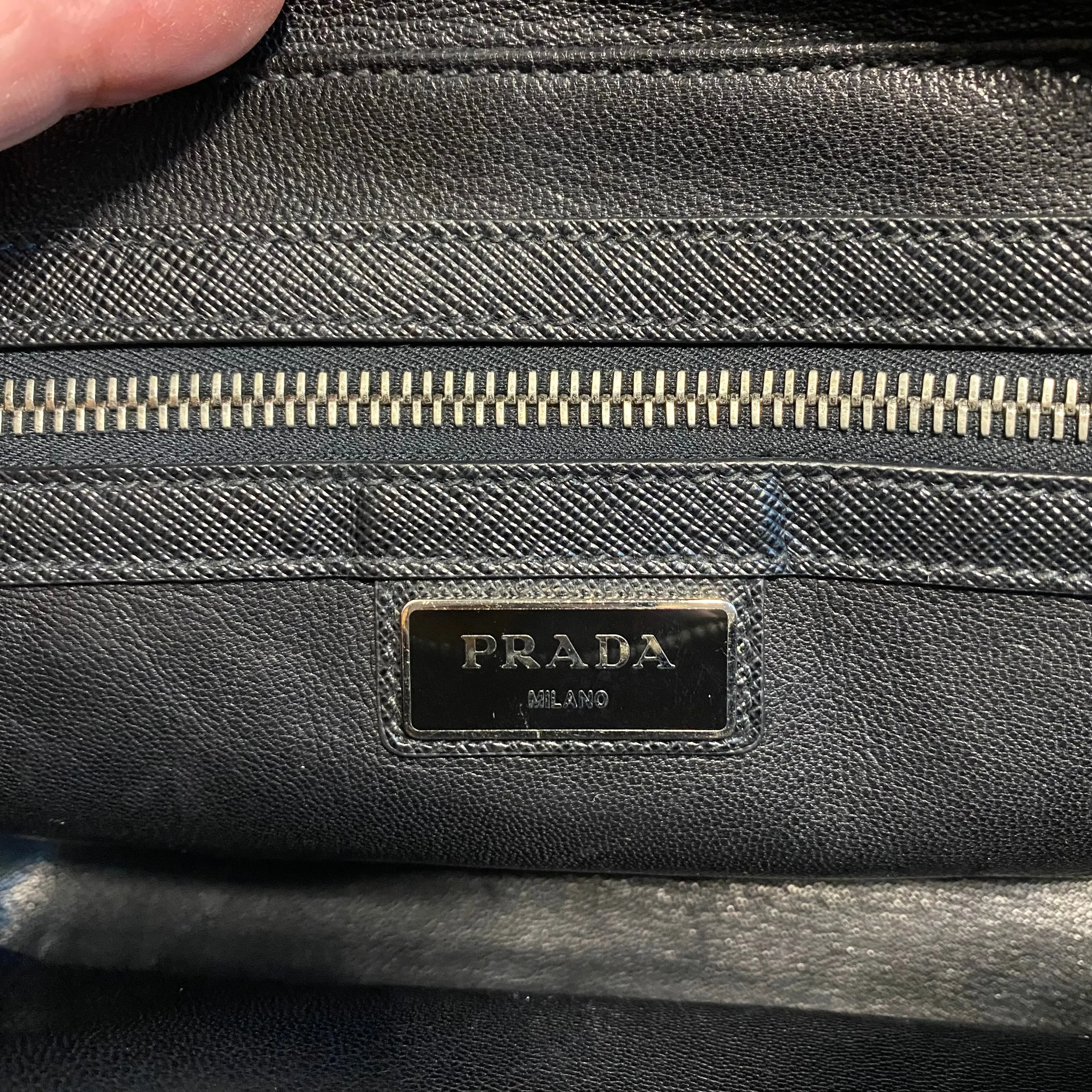 The Swan - Vintage Prada Organizer with Studs Crossbody/Wristlet