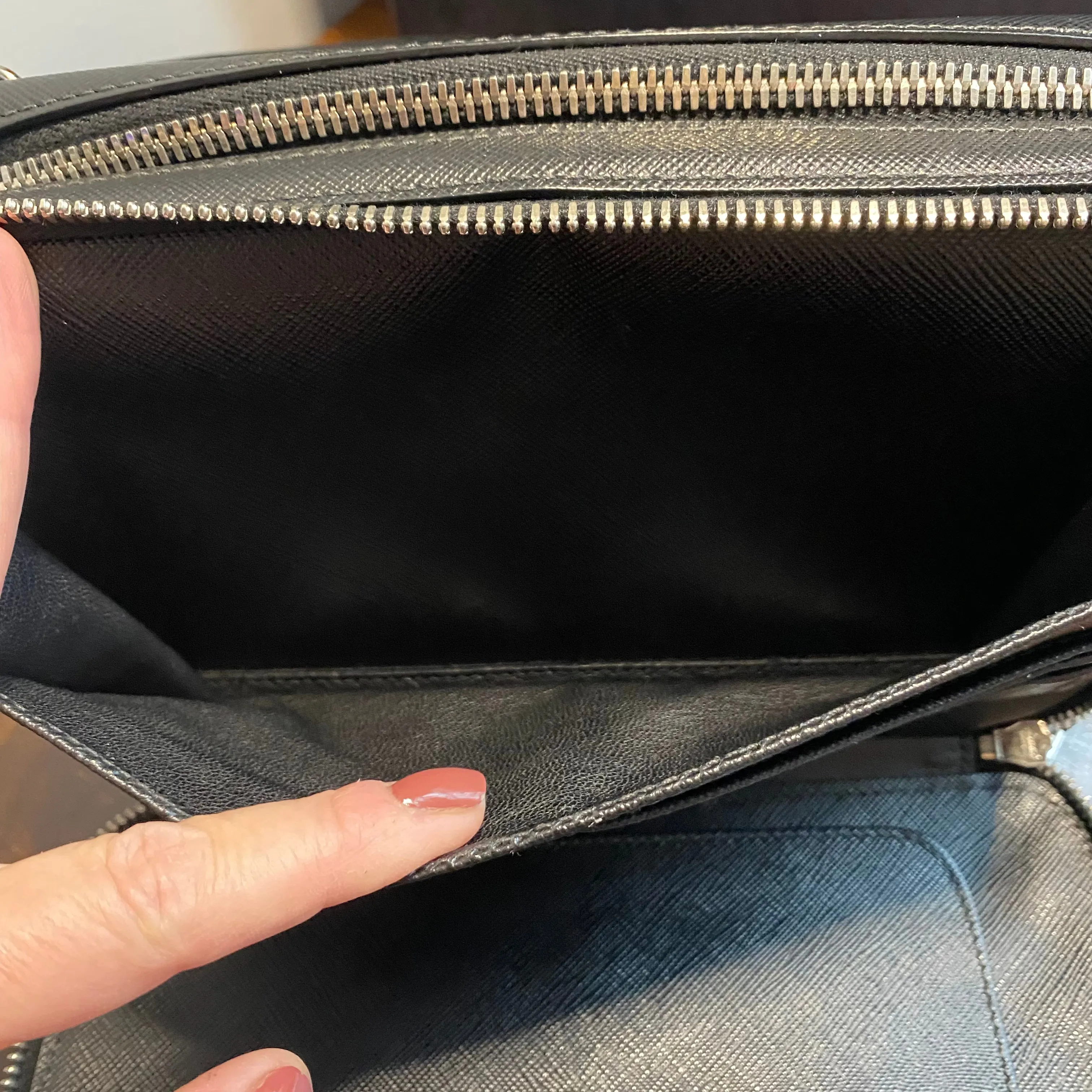 The Swan - Vintage Prada Organizer with Studs Crossbody/Wristlet