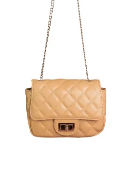 VOIR CHARLOTTE Quilted Vintage Chain Sling Bag