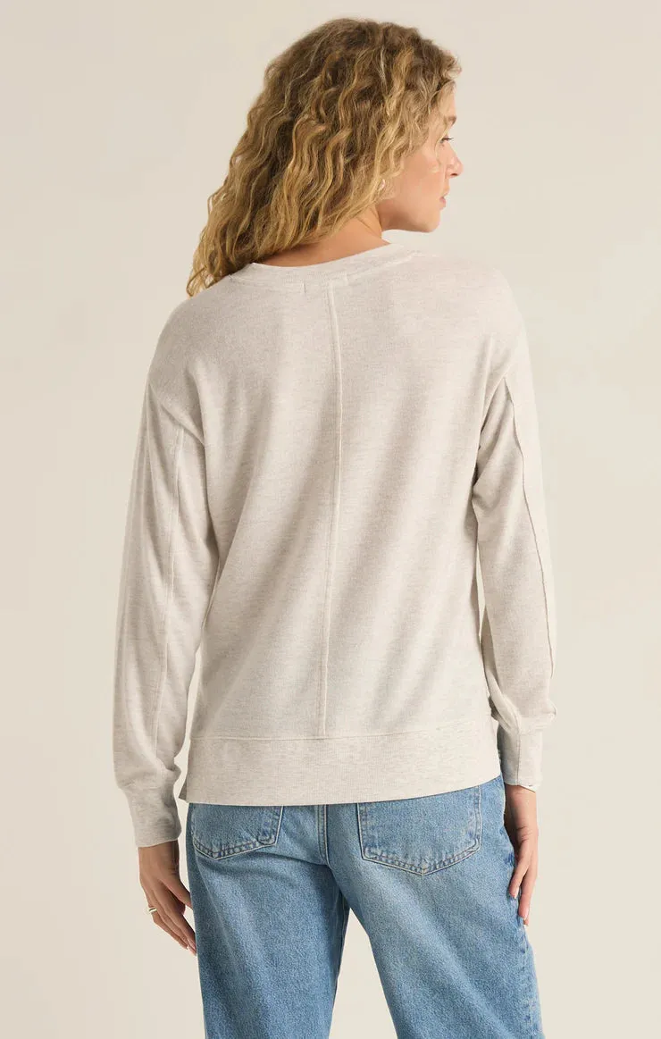 Wilder Cloud V-Neck Long Sleeve Top