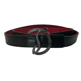 Women's Cl Initials Belt Black Size Waist 32"